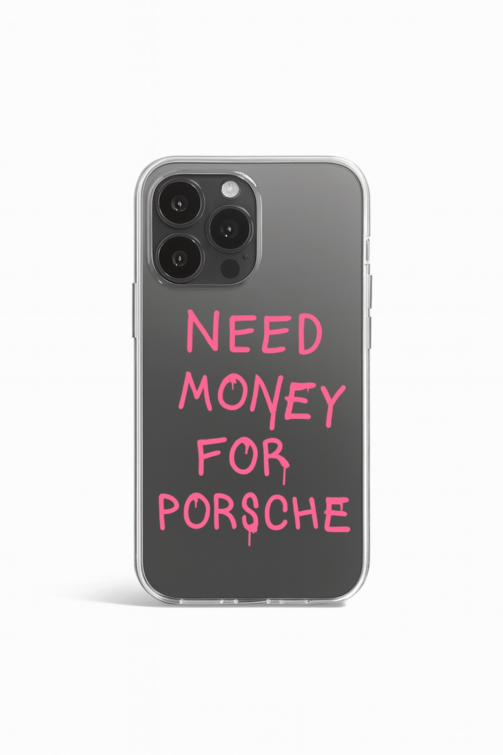 NEED MONEY FOR PORSCHE Glas Hülle
